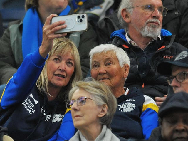 Another view of supporters in the packed South Stand.