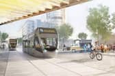 An artists impression of the West Yorkshire mass transit scheme.