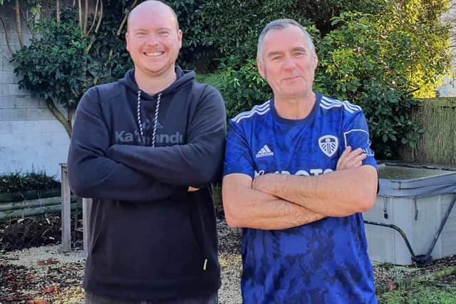 Paul Smith with his son Daniel Leeds Smith. Photo: Paul Smith