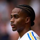 LEEDS, ENGLAND - AUGUST 06: Crysencio Summerville of Leeds United looks on during the Sky Bet Championship match between Leeds United and Cardiff City at Elland Road on August 06, 2023 in Leeds, England. (Photo by Alex Caparros/Getty Images)