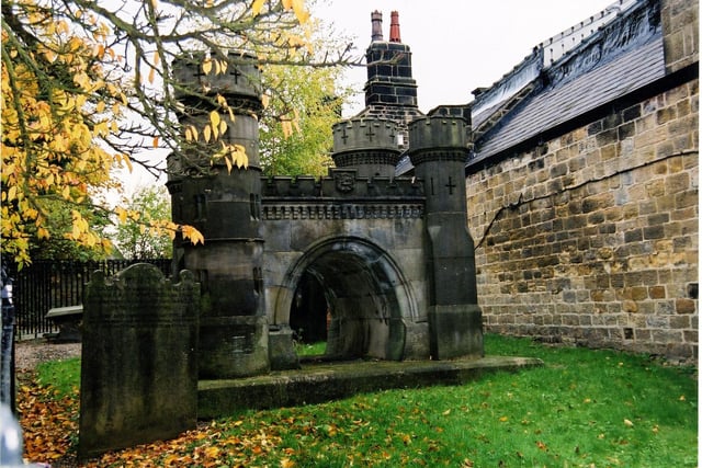 The Bramhope Tunnel Memorial is also known as the navvies monument. It was originally built in Caen stone at a cost of £300 but it became eroded and decayed and had to be replaced in the early 1900s.