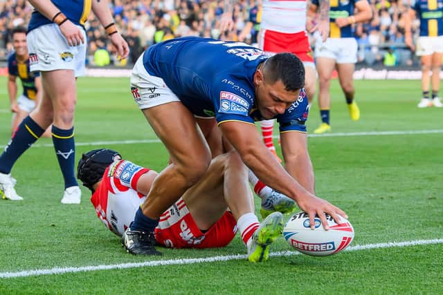 Leeds Rhinos winger Ryan Hall is two touchdowns away from becoming the joint-17th highest try scorer in the British game. Picture by Allan McKenzie/SWpix.com.