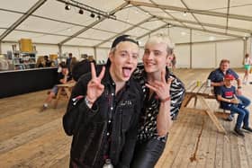 Jedward were happy to chat and meet fans at Leeds Festival 2023. Photo: National World
