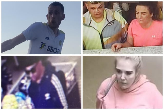 Everyone featured in this latest picture gallery is being sought by West Yorkshire Police.
