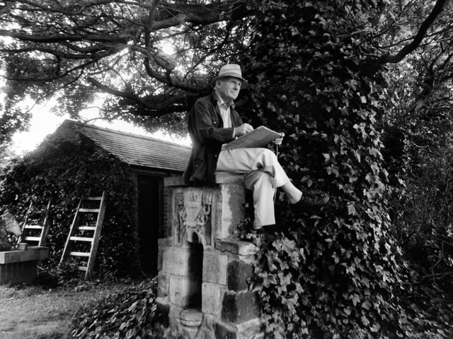 Artist Denis Mason Jones at home in Adel in July 1991.