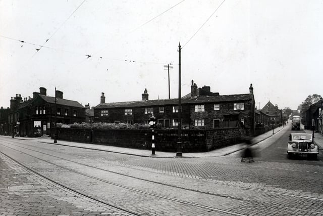 The junction with Abbey Road and Kirkstall Lane in 1938