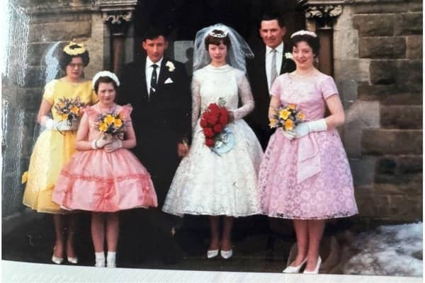 Alan and Betty on their wedding day