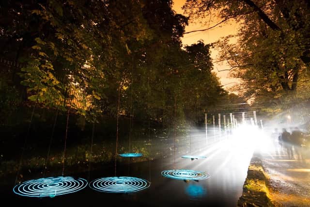 Ulf Pedersen’s ‘Droplets’ will feature at the Light Night celebrations.