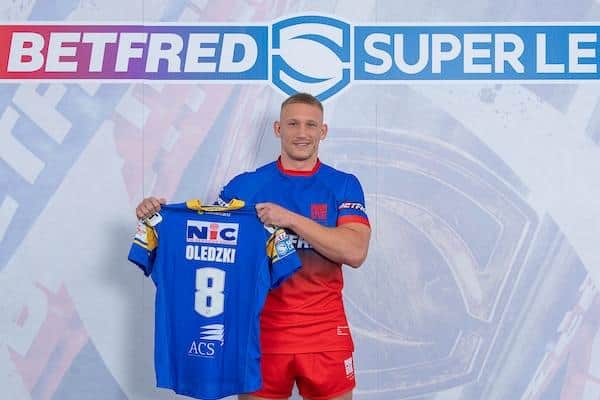 Prop Mikolaj Oledzki is the only Rhinos player in the 2022 Betfred Super League Dream Team. Picture by Allan McKenzie/SWpix.com.