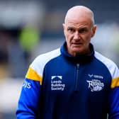A frustrated Brad Arthur seen after Leeds Rhinos' 24-16 loss at Hull FC. Picture by Allan McKenzie/SWpix.com.