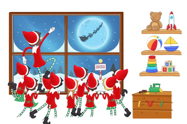 TUI's elves wave goodbye to Father Christmas as he sets off for his Christmas Eve deliveries