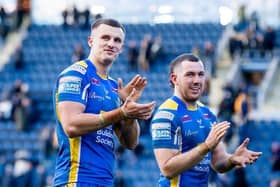 Ash Handley and Cameron Smith were praised by the YEP's fans jury after Leeds Rhinos' win against Catalans Dragons. Picture by Allan McKenzie/SWpix.com.