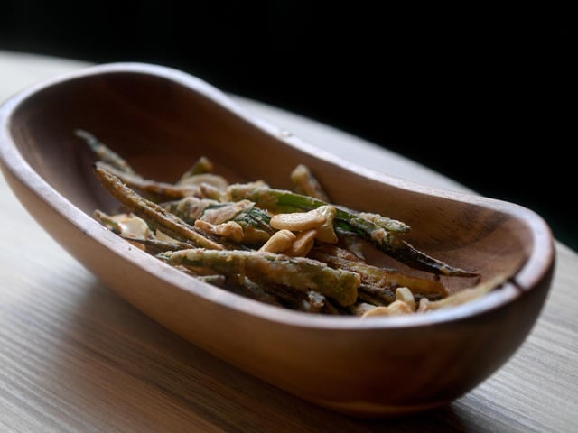 The crispy okra