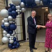Andrew Jones with Jayne Clark at the official opening