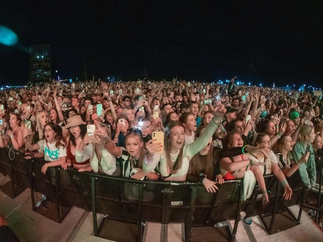 Crowds at Sam Fender headlining day two on Main Stage East