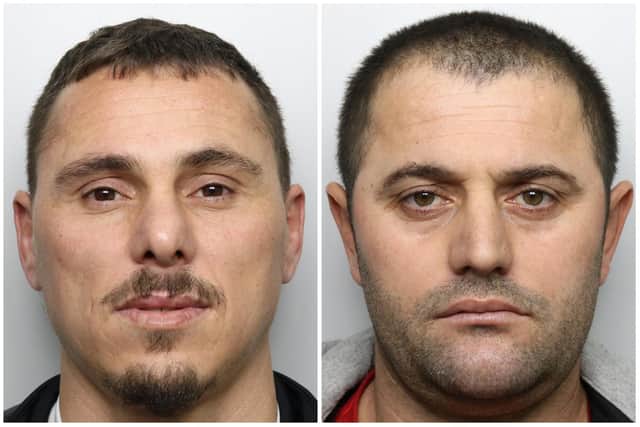 Mrozi (left) and Gjoka were jailed for the £1 million cannabis farm.