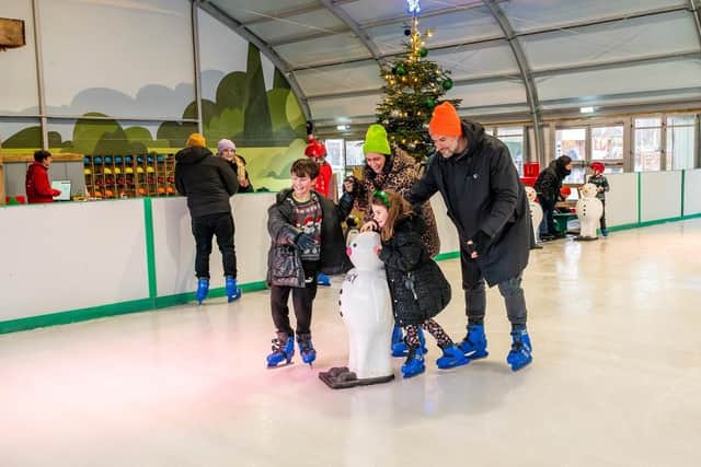 Families visiting the Stockeld Park ice rink. (Pic credit: Darren Casey / Stockeld Park)