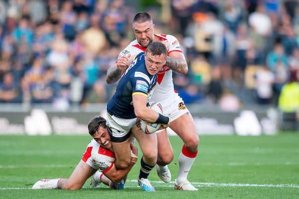 Harry Newman, hurt against St Helens in May, is nearing the end of his long injury layoff. Picture by Allan McKenzie/SWpix.com.