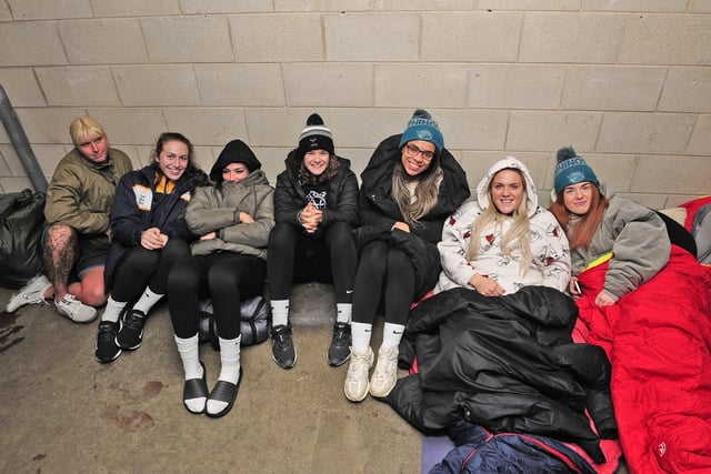 In November, the Big Sleep took place in Headingley Stadium for St Gemma's Hospice, Leeds Rhinos Foundation and St George's Crypt. Pictured are the Leeds Rhinos Women players.