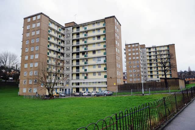 Raynville Grange and Raynville Court in Armley, pictured in 2012, are two of six tower blocks which will be demolished (Photo by Jonathan Gawthorpe/National World)