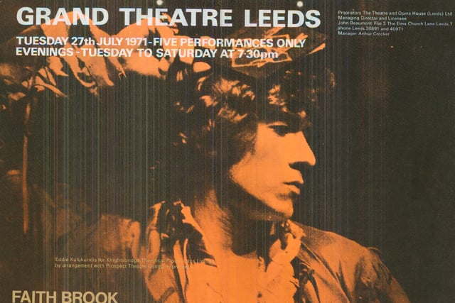 Hamlet was staged at Leeds Playhouse in July 1971 with Ian McKellan starring as the eponymous hero. The cast also included Faith Brook, James Cairncross, Julian Curry and  Susan Fleetwood.