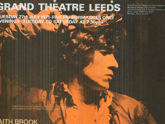 Hamlet was staged at Leeds Playhouse in July 1971 with Ian McKellan starring as the eponymous hero. The cast also included Faith Brook, James Cairncross, Julian Curry and Susan Fleetwood.