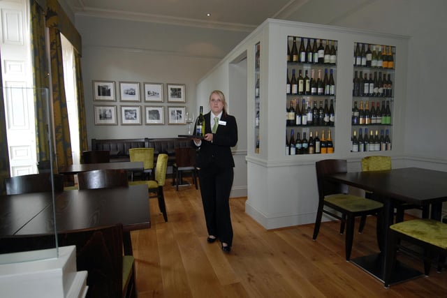 Waitress Laura Myers in the new restaurant at the newly-renovated  Mansion House at Roundhay Park in July 2009.