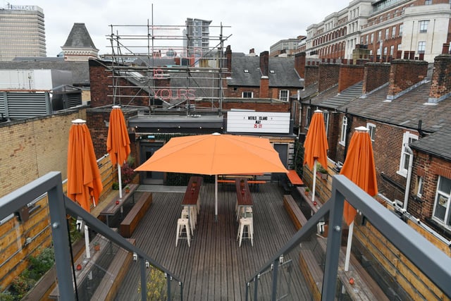The roof garden at Headrow House is the go-to place for many in Leeds when the sun peaks out from behind the clouds. The spacious terrace is just one of the drinking spots across this four-floor venue.