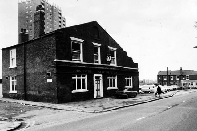 Did you drink in here back in the day?  Cemetery Tavern on Beckett Street pictured in February 1976.