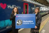 Hull Trains' Lou Mendham (left) with YWT's Amanda Spivack
