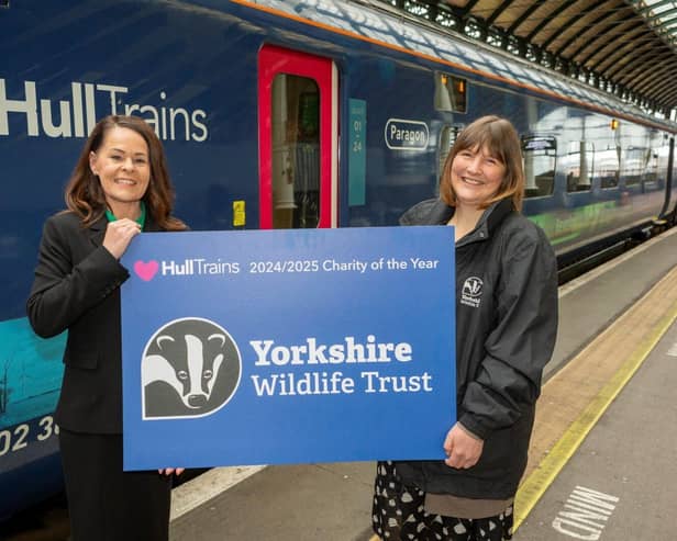 Hull Trains' Lou Mendham (left) with YWT's Amanda Spivack