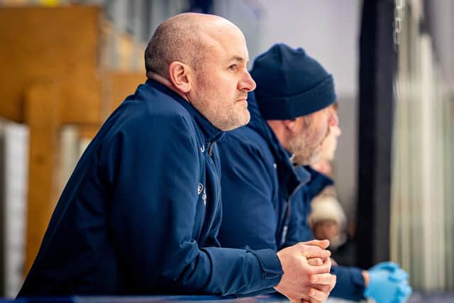 BUSY TIMES: Leeds Knights' head coach, Ryan Aldridge. Picture: Ben Gordon/Knights Media.