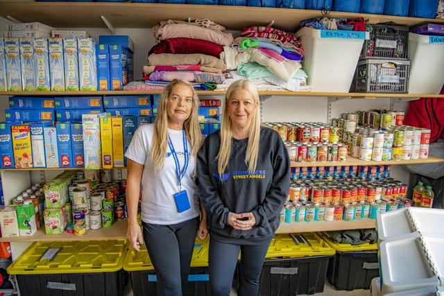 Homeless Street Angels co-founders Becky Joyce and Shelley Joyce in their centre in Chapel Allerton. Photo: Tony Johnson
