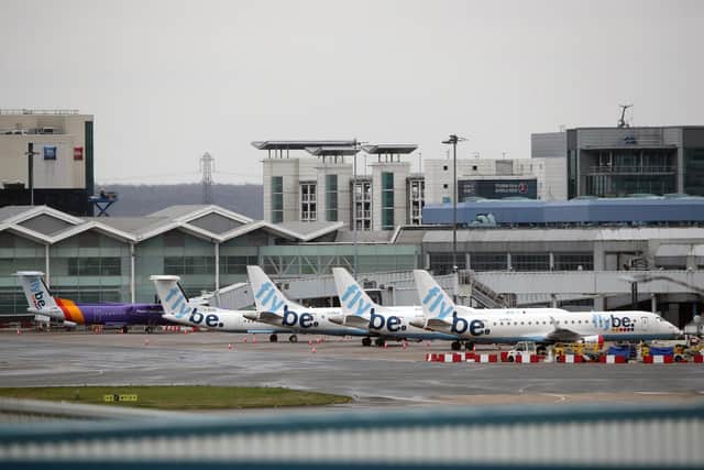 File photo dated 19/03/2020 of Flybe planes, The regional carrier has ceased trading and all scheduled flights have been cancelled, authorities have said. Issue date: Saturday January 28, 2023.