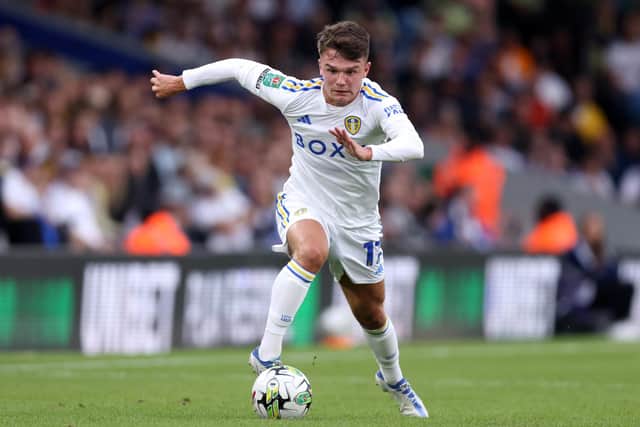 ASSESSMENT: From Leeds United left back Jamie Shackleton. Photo by George Wood/Getty Images.