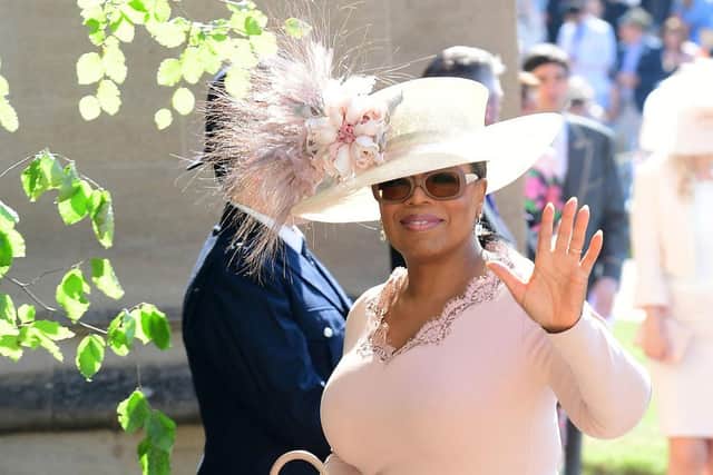 US presenter Oprah Winfrey attended the wedding of her 'close friends' Prince Harry and Meghan (Picture: Getty Images)