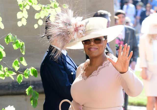 US presenter Oprah Winfrey attended the wedding of her 'close friends' Prince Harry and Meghan (Picture: Getty Images)