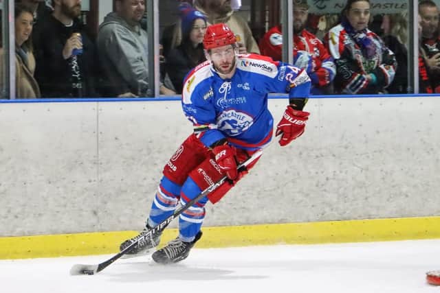 NEW FACE: Forward Josh Adkins is Leeds Knights' first import signing announcement ahead of the 2023-24 NIHL National season. Picture courtesy of Jess Fuller/Newcastle North Stars Media