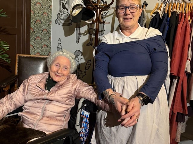 Marlene Gomerson and Angela Murphy at Abbey House Museum