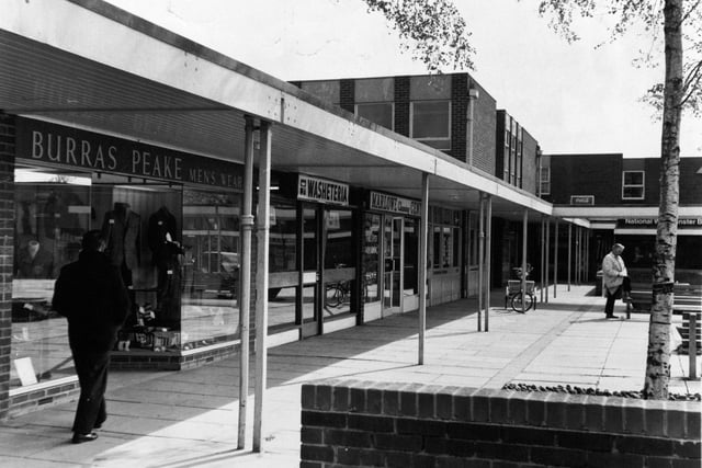 Rothwell shopping centre and precinct pictured in May 1973.