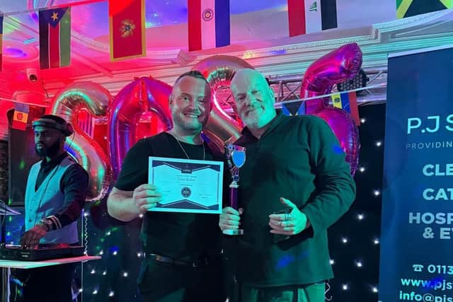 Paul and his team at the awards ceremony.