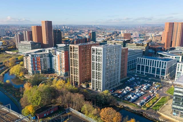 The new 500-home development is located at Whitehall Riverside in Leeds city centre.