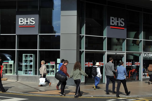 The final Leeds city centre British Homes Stores (BHS) shop closed in 2016. BHS was controversially sold by tycoon Sir Philip Green for £1 in 2015. The shop is pictured in 2016.