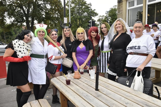 The route follows along Otley Road and has become a well-known drinking session that sees groups of students, friends and hen-dos and stag-dos taking it on in fancy dress