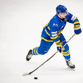 MOVING ON: Defenceman Dylan Hehir is a top capture for Hull Seahawks after leaving Leeds Knights after three hugely successful seasons. Picture: ben Gordon/Knights Media.
