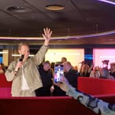 Olly Murs fans were ecstatic at the surprise performance in the new Sky VIP lounge at the First Direct Arena.