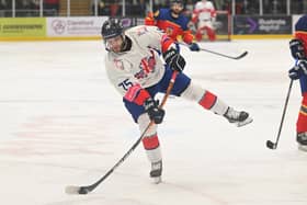 NEW VENUE: Robert Dowd, pictured in action for GB in February. Picture: Dean Woolley/Ice Hockey UK Media.