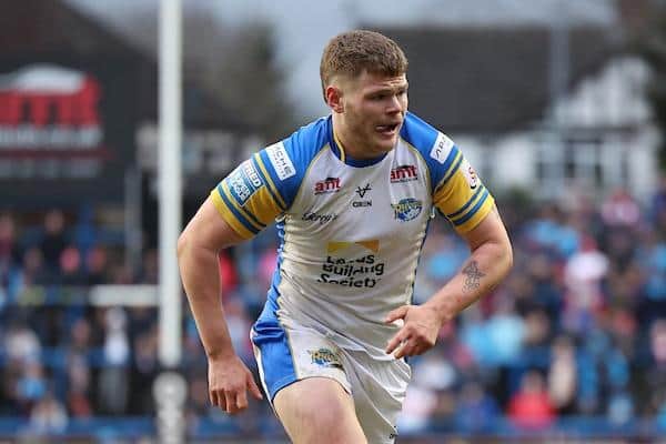 Tom Nicholson-Watton made his Leeds Rhinos debut in the final game of the 2023 season and featured in last Friday's defeat by Huddersfield Giants. Picture by John Clifton/SWpix.com.