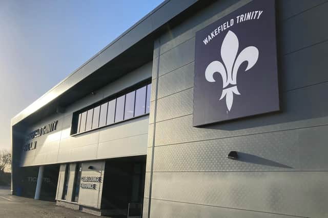 Wakefield Trinity's East Stand. LDRS image