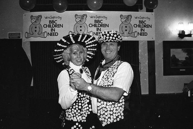 Mill House hosts Val and Jack Abbey were pictured all dressed up for a Children in Need event in November 1992.